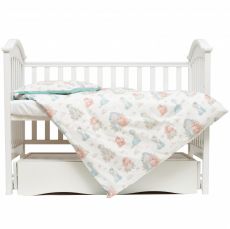 Змінна постіль 3 ел Twins Comfort line 3054-C-14, Динозаврик, ментол